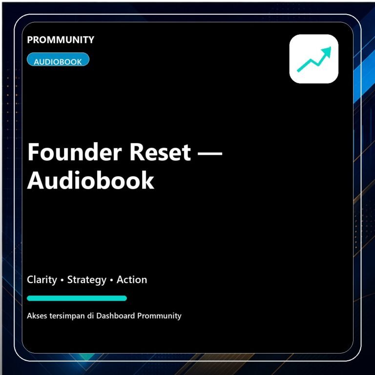 Founder Reset – Audiobook