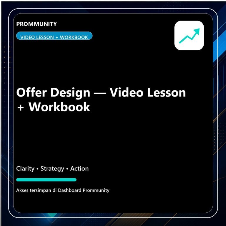 Offer Design – Video Lesson + Task