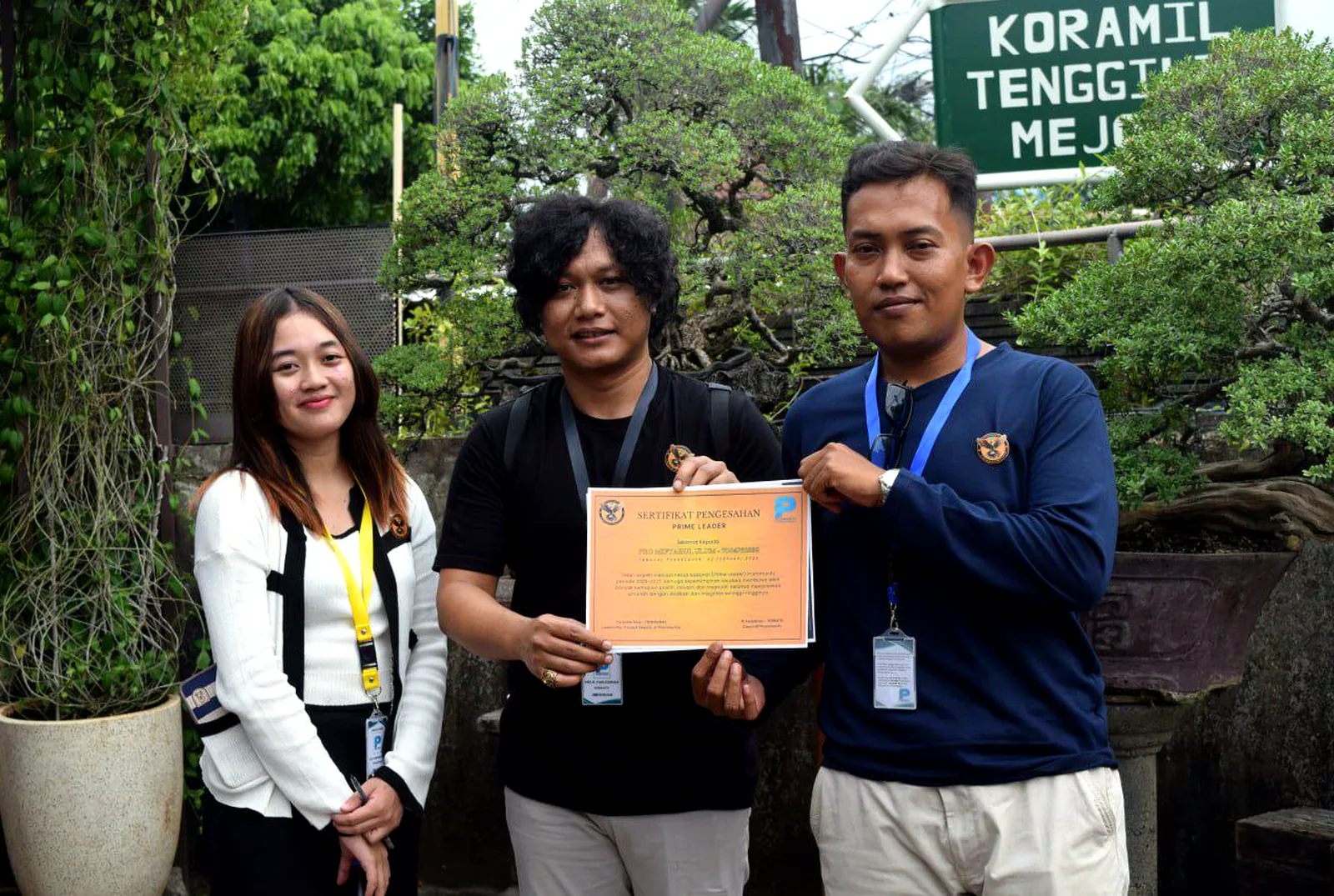Momen pencapaian dan sertifikat Prommunity